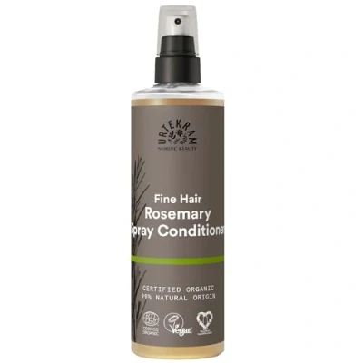 Image of Urtekram Rosemary Leave In Spray Conditioner Fine Hair Nourishing &amp; Moisturizing 250 ml, Vegan, Organic, Cruelty Free, Natural Origin