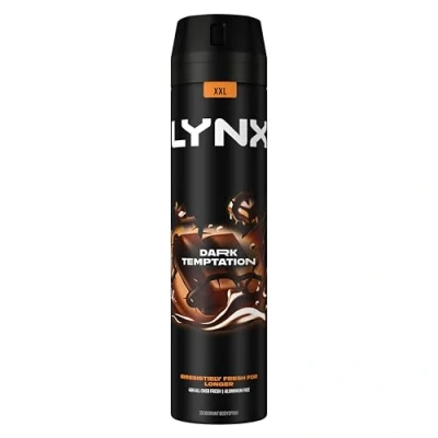 Image of Lynx XXL Dark Temptation 48 hours of odour busting zinc tech Aerosol Bodyspray deodorant, 250ml