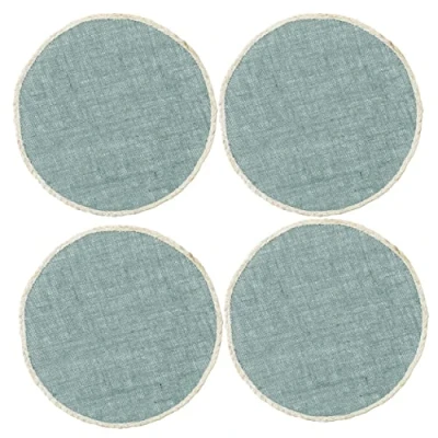 Image of Creative Tops Jute Placemats, Round Grey, 34cm, Set of four, Tagged