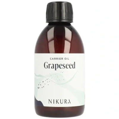 Image of Nikura Grapeseed Oil 250ml For Hair Growth, Skin Great as a Natural Moisturiser, Face, Body Oil, Scalp Essential Oils Natural, Vegan &amp; UK BPA Free