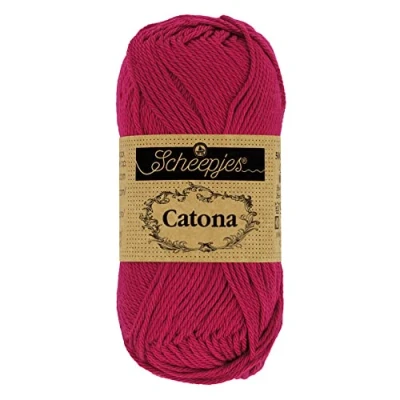 Image of Scheepjes Catona 192 Scarlet Yarn 1x10g