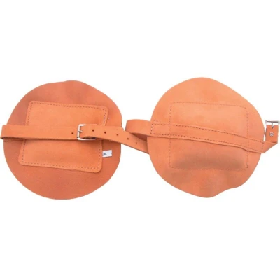 Image of Kennedy Brown Leather 1 STRAP Knee Pads