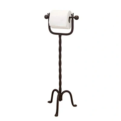 Image of Toilet Roll Holder Freestanding Bathroom Tissue Paper Dispenser