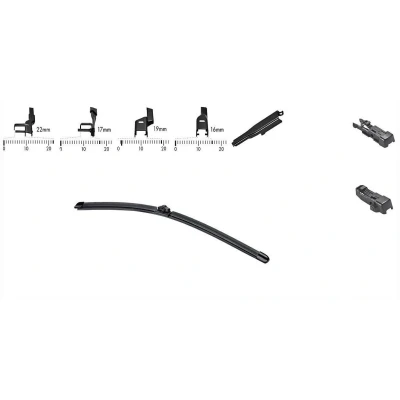 Image of 50516542 Wiper blade SWF Alternative Connect 262210 580mm Beam for left hand drive vehicles 23Inch BMW: 5 Saloon, Touring, 6 Coupe, NISSAN: Juke