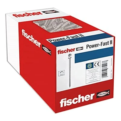 Image of fischer 1000 x Chipboard Screws Power Fast II 3.0 40 Countersunk Head with Phillips Partial Thread Galvanised Blue Passivated (Item No. 670049)