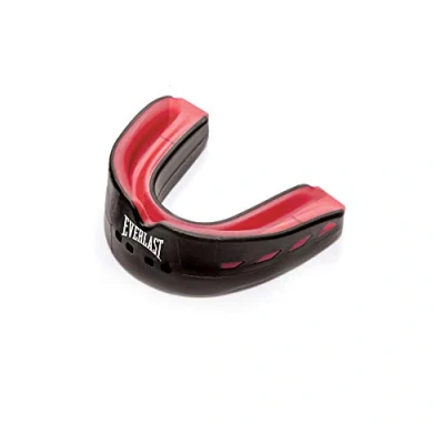 Image of Everlast 1400007 EverShield Double Mouthguard Black/Red