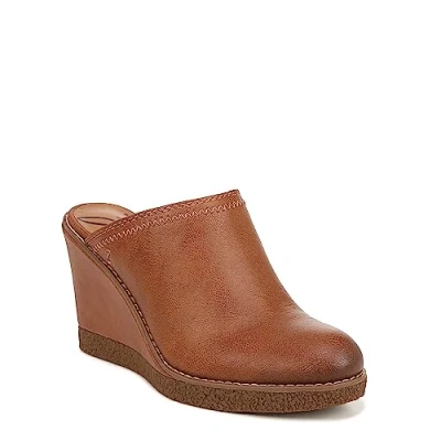 Image of ZODIAC Women&#039;s Isa Wedge Mules, Cognac Brown, 7 UK