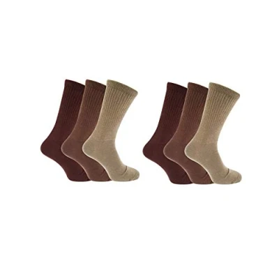 Image of Mens Black Extra Wide Big Foot Comfort Fit for Diabetic Socks(6 pairs pack) UK 11 14 (EU 45 49) (assorted)