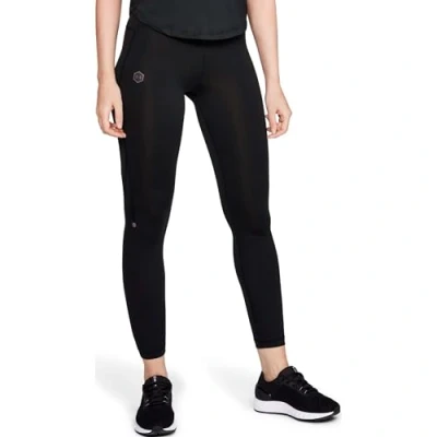 Image of Under Armour Women&#039;s Lauf Tights UA Rush HeatGear Leggings, Black, XS