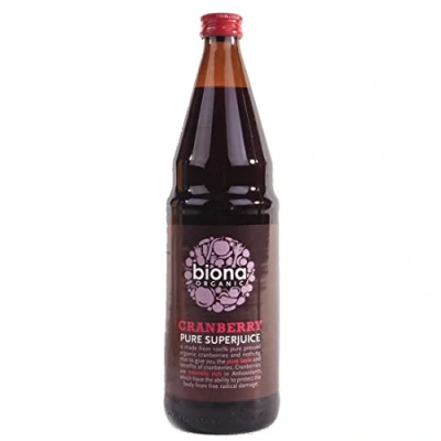 Image of Biona Cranberry Juice 100% Pure 4 x 750ml