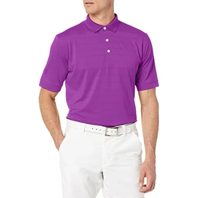 Image of Callaway Men&#039;s Golf Short Sleeve Pique Open Mesh Polo Shirt, Purple Magic, Small