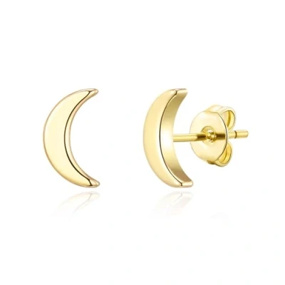 Image of Philip Jones Gold Plated Moon Stud Earrings