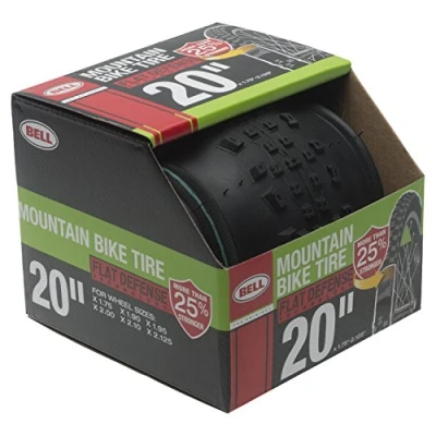 Image of Bell 7091037 Flat Defense Mountain Bike Tire, 20&quot; x 1.75 2.125&quot;, Black