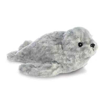 Image of Aurora, 31720, Mini Flopsie Harbour Seal, 8In, Soft Toy, Grey