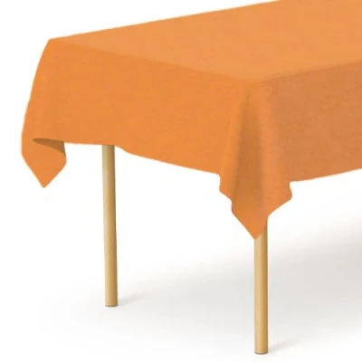 Image of PARTYRAMA.CO.UK Paper Banquet Roll Tablecover for Catering Weddings Birthday Parties (Orange, 25m x 1.2m / 82 ft 3.9 ft)