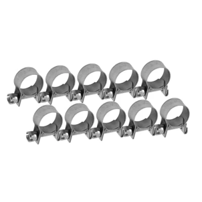 Image of 6 20mm T Bolt Clamp 304 Stainless Steel Pipe Heavy Duty Hose (Pack of 10)[13 15Mm]