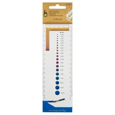 Image of Pony Knitters Gauge, Multi Colour, 2 10mm