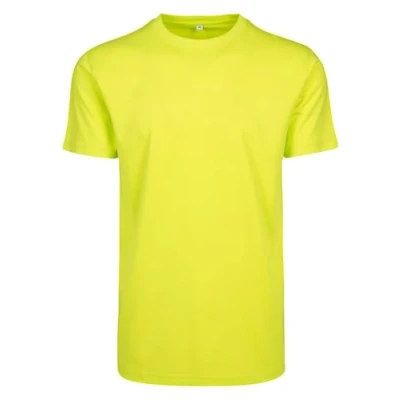 Image of Build Your Brand Men&#039;s T Shirt Round Neck, Frozen Yellow, 3XL