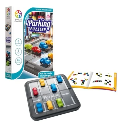 Image of SmartGames Parking Puzzler, Puzzle Game with 60 Challenges, 6+ Years