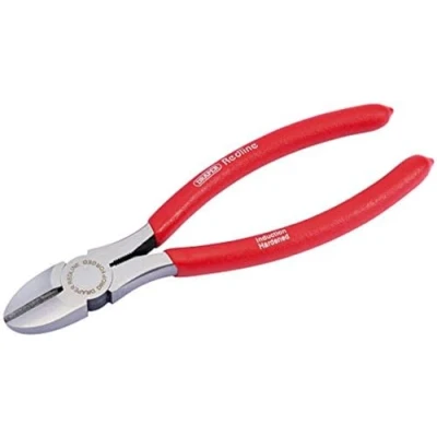 Image of Draper Diagonal Side Cutter with PVC Dipped Handles, 190mm