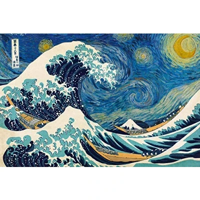 Image of Close Up Starry Wave Poster (91,5cm x 61cm)