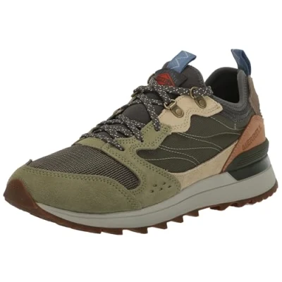 Image of Merrell Alpine 83 Sneaker Recraft Hiking shoes olive/multicoloured, Men&#039;s, Size: 12.5, Olive/multi coloured Leather and textile