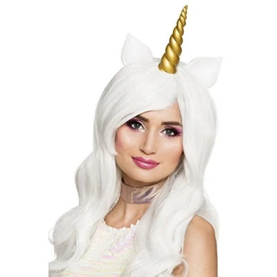 Image of Boland 85816 Unicorn Wig with Horn, Multicoloured, Standard Size