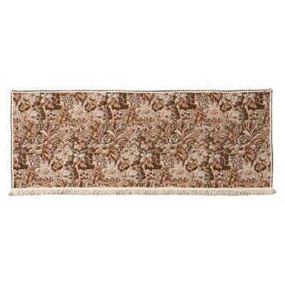 Image of Castle Tapestry Chair Arm Covers, Standard, Mini and Jumbo, Backs, 2 3 Seater Settee Backs in Brown Beige floral Design, Protectors for Chairs (2 Back (54203))