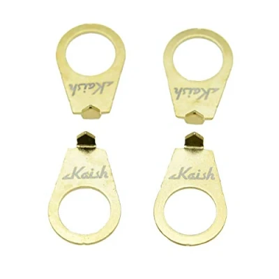 Image of KAISH Set of 4 LP Guitar Knobs Pointer Plate 3/8&quot; Knob Position Indicator for USA Les Paul or CTS Pots Gold