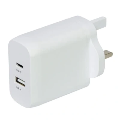 Image of Mercury Ultra Compact 45W GaN USB Charger with Super Fast Dual Port Charging and PPS Technology for Laptops, Phones, Tablets, More A C