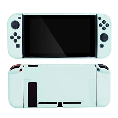 Image of GeekShare Switch Protective Case Slim Cover Compatible with Nintendo and Joy Con Shock Absorption Anti Scratch (Green) [nintendo_switch]