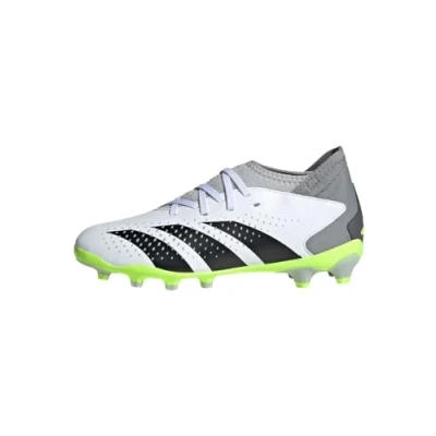 Image of adidas Predator Accuracy.3 Football Shoes (Multi Ground), FTWR White/core Black/Lucid Lemon, 10 UK Child