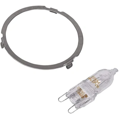Image of Certified Genuine Neff Cooker Hood G9 Light Lamp Lens Glass Cover &amp; Bulb Ring 20W