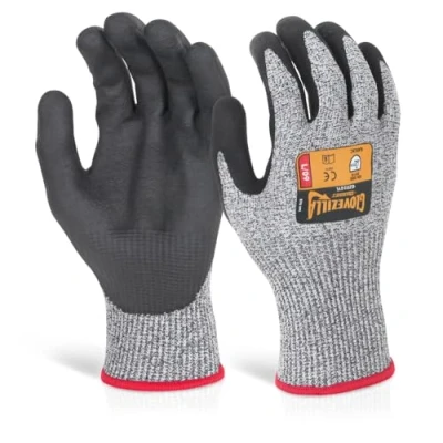 Image of Glovezilla NITRILE PALM COATED GLOVE GREY XL