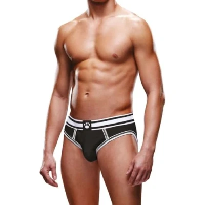 Image of Prowler Black &amp; White Backless Brief, Super Comfy (Large 32&quot; 34&quot;) Comfortable Size L