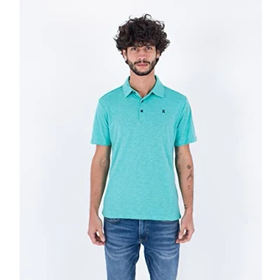 Image of Hurley Men&#039;s Ace Vista Polo S/S T Shirt, Fiji, M
