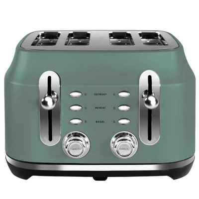 Image of Rangemaster RMCL4S201MG Classic 4 Slice Mineral Green Toaster