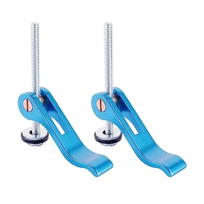 Image of POWERTEC 71164 Aluminum Cam Clamp for Woodworking, 1/4 20 Threaded Insert 2PK
