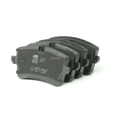 Image of 4G0698451, 4G0698451A, 4G0698451B, 4G0698451C, 4G0698451H Brake pad set FEBI BILSTEIN 116016 Rear Axle incl. wear warning contact with screw