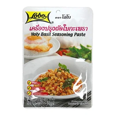 Image of Lobo Thai Holy Basil Seasoning Paste 50g Pack of 5