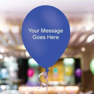 Image of PARTYRAMA.CO.UK Royal Blue Personalised 11 Inch Latex 50 Balloons