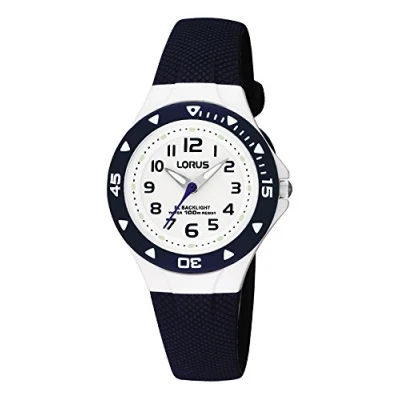 Image of Lorus by Seiko RRX43CX9 Blue Plastic Children&#039;s Watch Backlight