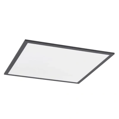 Image of LED Panel &#039;Nelios&#039; dimmable (Modern) in Black Made of Aluminium for e.g. Living Room &amp; Dining (1 Light Source,) from Lindby Ceiling Light, Business Lighting, Office lamp, workspace lamp