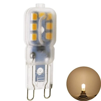Image of G9 LED bulbs, warm white, 1.5 watt, 140 lm, replaces 15 W halogen bulb, AC220 240 V, 360 degree beam angle, 1 piece