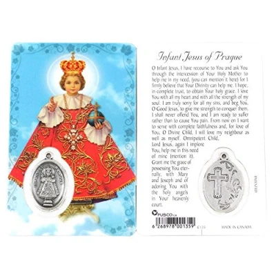Image of Infant Jesus of Prague, Prayer Card