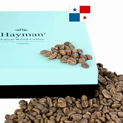 Image of Hayman Coffee, 100% Panama Geisha Green Coffee Beans to Medium Roast with Roaster Machine, 340g/12oz Box (Unit Count: 1) Gesha