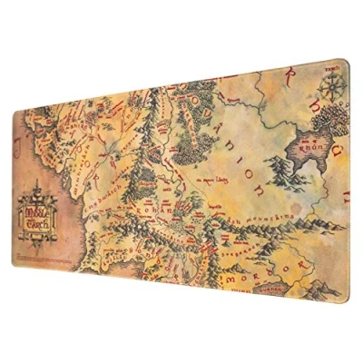 Image of Grupo Erik The Lord Of Rings XXL Mouse Mat Desk Pad 31.5&quot; x 13.78&quot; Non Slip Rubber Base Pad, Gaming Keyboard Gifts