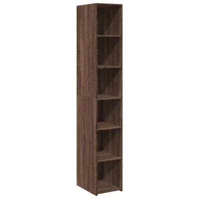 Image of vidaXL Highboard Brown Oak 30x41x185 cm Engineered Wood