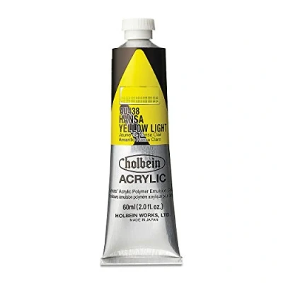 Image of Holbein : Heavy Body Acrylic Paint 60ml Hansa Yellow Light