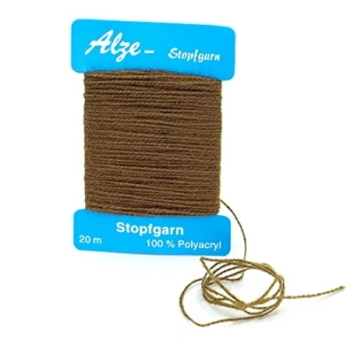 Image of Trimz Darning Wool, Brown, 1x20m